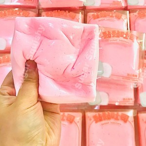 ของเล่นบีบคลายเครียด สีชมพู รูปขนมปังปิ้งเหนียวเหนอะหนะ บีบแล้วคืนรูปช้าๆ ของเล่นบีบคลายเครียด EVA นำเข้าจากต่างประเทศ - Product Image 4