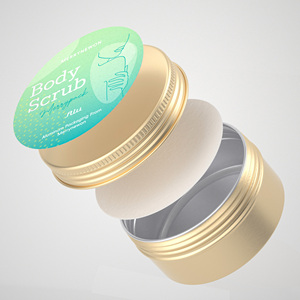 Merrynexon Tùy Chỉnh Thiết Kế Mỹ Phẩm Nhôm <span class=keywords><strong>Jar</strong></span> Rỗng Lọ Kem Cho Cơ Thể Chà Bao Bì Kem - Product Image 5