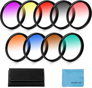 Filtro de Gradación de 52 mm: Revestimiento Multicapa, Efectos de Color Amarillo, Azul y Rojo para Lentes con Filtros de Gradación de Color Profesionales - Product Image 1