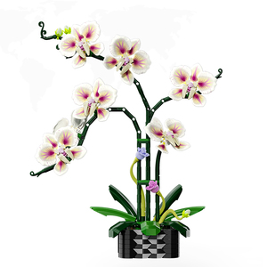 13113 Khối Xây Dựng Sáng Tạo Hoa Homedesk Sưu Tập Mini Câu Đố Nhựa Phong Lan Xây Dựng Khối Đồ Chơi Giáo Dục 736 + Pcs - Product Image 1