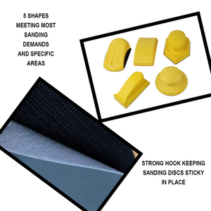 <span class=keywords><strong>Ponceuse</strong></span> manuelle à boucle auto-agrippante de 3 pouces, tampon de ponçage rond fin et épais pour disques de ponçage, polissage du bois, de la voiture et du cloisonné. - Product Image 4