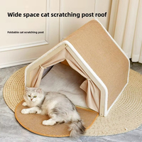 Chat griffoir maison tente pour animaux de compagnie confortable jouer chats grotte lit Semi fermé chat nid pour animaux de compagnie fournitures petit moyen grand Kitty