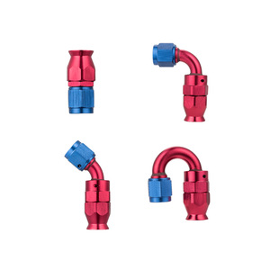 Nylon/Roestvrijstalen Gevlochten Ptfe E85 Brandstofleiding Ptfe Slang Eindfitting Kit Een Fitting + Een Slangfitting Set