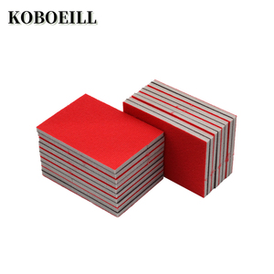Esponja de Flocado de fábrica china, papel de <span class=keywords><strong>lija</strong></span> de <span class=keywords><strong>pared</strong></span> seca, papel de <span class=keywords><strong>lija</strong></span> cuadrado, molienda, <span class=keywords><strong>al</strong></span>úmina marrón - Product Image 4
