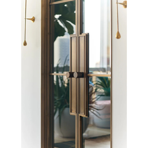 <span class=keywords><strong>Porte</strong></span> a Battente in Ottone Stile Slimline con Arco, <span class=keywords><strong>Porte</strong></span> Interne in Acciaio con Vetro e Griglie per Case - Product Image 3