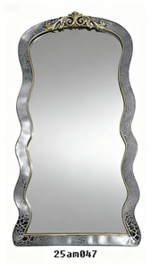 Handmade Châu Âu Phong Cách Nghệ Thuật Trang Trí Mặc Quần Áo Gương Thanh Lịch Màu Grey Với Cosmestic Đảng Phòng Tắm Gương Trang Trí Gương - Product Image 2