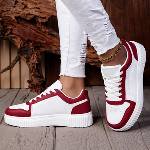 Chaussures de sport rétro pour hommes - Chaussures de skateboard légères pour toutes les saisons, dessus en PU et semelle en EVA, doublure en tissu respirant, lac - Product Image 5