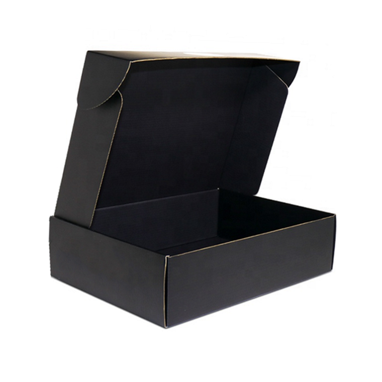 Коробки для доставки с логотипом на заказ, картонные почтовые ящики, индивидуальная печать почтовых ящиков, черные почтовые ящики, упаковка Гофрированная коробка