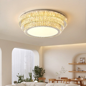 Crystal <b>Ceiling</b> <b>Light</b> Led Round Chandelier For Living Room Bedroom Home Lighting - Product Image 2