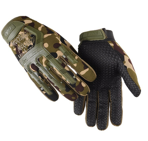 Guantes de Trabajo HBG1001 Color Verde Caqui, Camuflaje, Protección para Mecánicos, Deportes, Ciclismo, Trabajo, Medios Dedos - Product Image 5
