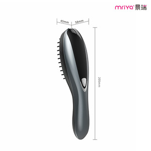 Mriya Scalp Massage Comb 205mm Vibration Silicone Electric Hair Growth Head Massager With Roller Ball Liquid Application - Product Image 4