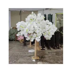 5 feet yükseklik yapay kiraz çiçeği ağacı centerpiece düğün masa dekorasyon beyaz kiraz ağacı
