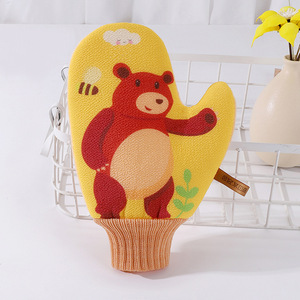 Kinderspons Exfoliërende Handschoenen Dubbelzijdig Verdikte Rechthoekige Vorm 0.05Kg Cartoon Schattige Lichaamsbadbenodigdheden - Product Image 6