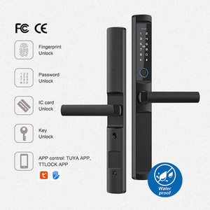 Deluns Beste Sicherheit Digitales elektrisches Türschloss RFID-Karte Tuya APP Finger abdruck Intelligentes Türschloss für Home Hotel Airbnb - Product Image 2