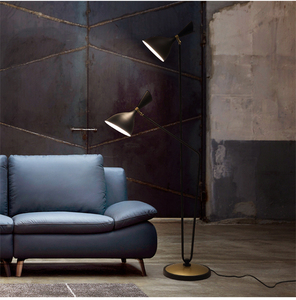 Thiết kế độc đáo đôi Heads thường vụ đèn sàn hiện đại có thể điều chỉnh corcer Đèn sàn cho phòng khách sạn - Product Image 2