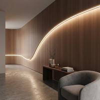 Bande lumineuse LED flexible COB sans points, ruban linéaire haute densité pour la décoration murale intérieure et architecturale de la maison