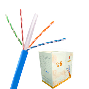 Cable sin blindaje Cat6 Utp Awg 24 Cat 6 <span class=keywords><strong>Ccam</strong></span> 4 pares 24 Awg Conductor de cobre desnudo sólido Lan Cable Cat 6 Envío gratis - Product Image 1