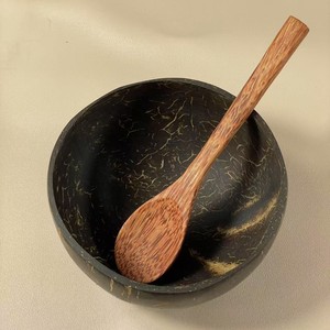 Bols en coquille de noix de coco, artisanat en bois naturel, design minimaliste, biodégradable, pour céréales, usage domestique - Product Image 3