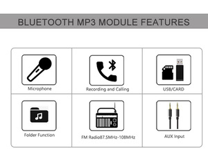 2x5w Bluetooth khuếch đại âm thanh Board mô-đun không dây stereo kỹ thuật số khuếch đại công suất cho nhà xe Loa DIY Chất lượng cao - Product Image 2