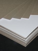 Cartón Dúplex Recubierto de Resina con Reverso Gris de 250 g/m² para Impresión Offset