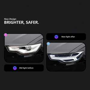 Kit di Aggiornamento Fari per Audi <span class=keywords><strong>A6</strong></span> C7 12-18 Anni, 12V con Luci Diurne a LED Dinamiche e Indicatori di Direzione - Product Image 4