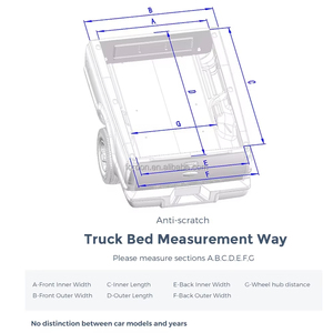 ฝาปิดภาชนะอะลูมิเนียมอัลลอยแบบยืดหดได้สำหรับล็อกแรนเจอร์และฝาลูกกลิ้งกันน้ำสำหรับ NP300ฟอร์ด F150 - Product Image 2