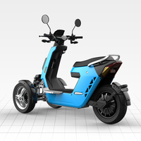 Scooter Eléctrico V28 de 72v y 3000w, Triciclo de Carga con Tres Ruedas y Reversa