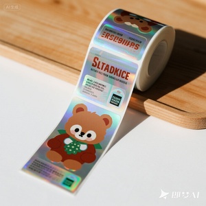 Chinese Manufacturers Specializing Die-cutting Holographic Waterproof Adhesive Sticker for <b>Photo</b> <b>Frame</b> Gift LOGO Label - Product Image 6