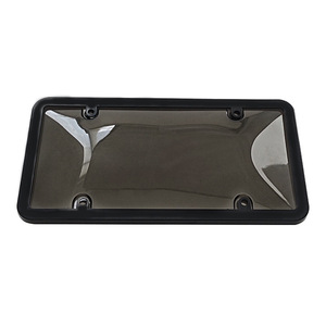 Paquete <span class=keywords><strong>de</strong></span> 2 cubiertas protectoras negras para matrícula <span class=keywords><strong>de</strong></span> coche - Product Image 1