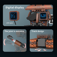 Juego de Juguetes de Construcción de Robots Wall-E con Control Remoto Pirata 5 en 1, Programación por APP, Ensamblaje de Plástico ABS Eléctrico Personalizable