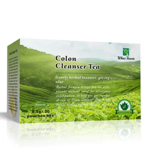 结肠清洁剂茶脂肪燃烧器减肥烧伤肚子茶私人标签减肥排毒绿色平腹茶