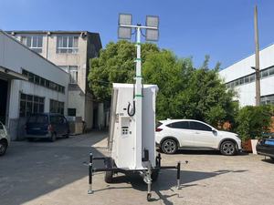 เสาไฟส่องสว่างพร้อมเครื่องกำเนิดไฟฟ้า 4x200W LED สำหรับงานก่อสร้างบนถนน การทำเหมือง และงานก่อสร้างกลางคืน - Product Image 6