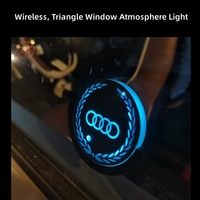 Lampe circulaire à sept couleurs avec fenêtre triangulaire, éclairage ambiant à détection de lumière, effet dégradé, sans modification, 12V 5W