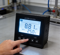 Analyseur de pH industriel, contrôleur, électrode, sonde, capteur, traitement de l'eau, RS485