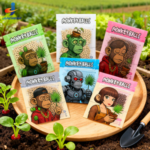 Sacchetti Personalizzati per Semi con Chiusura su Tre Lati, Laminati Impermeabili con Finestra Trasparente per Semi di Verdure - Product Image 1