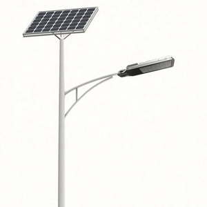 Lampadaire solaire LED extérieur personnalisé en usine, étanche IP65, pour routes - Product Image 1