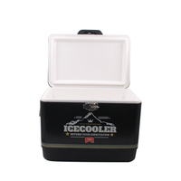 Coffre à glace portable et durable populaire en acier inoxydable en métal 51 litres ensemble de boîte isotherme
