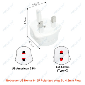 <span class=keywords><strong>Adaptateur</strong></span> de prise de voyage UK 3 broches avec fusible EU CN <span class=keywords><strong>Canada</strong></span> JP Thaïlande UK Prise de <span class=keywords><strong>courant</strong></span> AC en ABS 13A - Product Image 4