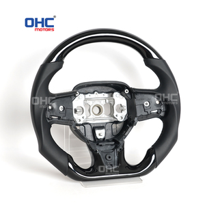 Volant personnalisé en fibre de carbone véritable pour <span class=keywords><strong>Chrysler</strong></span> 300, volant LED, série 300, <span class=keywords><strong>300c</strong></span>, 2015-2023, cuir perforé - Product Image 3