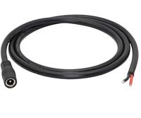Câble de connexion DC avec prise femelle 5,5x2,1 mm vers fil à deux conducteurs à extrémité ouverte 5521