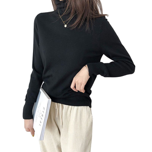 2020 <span class=keywords><strong>cuello</strong></span> tortuga manga larga viscosa de poliéster de nylon <span class=keywords><strong>Jersey</strong></span> suéter de mujer - Product Image 1