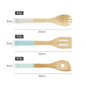 Maisons-utensilios de cocina con soporte, espátula de bambú, juego de cuchara, 9 Uds. - Product Image 4