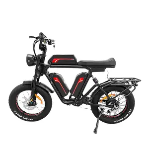 22Ah * 2 48v 1000W * 2 trois batteries + double moteur gros pneu 20 "tout temps hors route vélo électrique 1000w vélo électrique