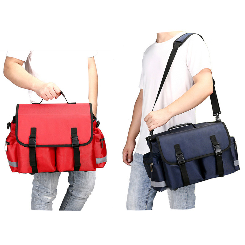 First Aid Bag Empty for Nurse Medical Medic Duffle Duffel Carry On Emergency Ambulance Treatment Equipment
