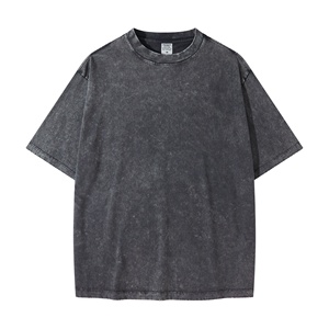 Haute qualité acide lavé coton t-shirt Streetwear en détresse rétro t-shirt personnalisé hommes surdimensionné Vintage t-shirts - Product Image 6