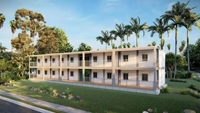 DYCE3 Casa Contenedor Móvil Expandible Prefabricada con Estructura de Acero de Fácil Montaje, Techo Doble, Portátil, Moderna y de Lujo