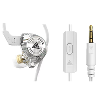 Headphone Nirkabel Tipe In-Ear Bass Berat Kontrol Kabel Earphone Dinamis untuk Ponsel
