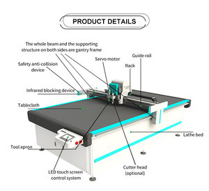 Machine de découpe numérique CNC Realtop pour la découpe de boîtes en carton et de papier A4, machines d'emballage - Product Image 6
