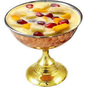 PARIJAT-Cuenco artesanal de acero inoxidable para helados, cuenco con soporte, vajilla elegante para postres y decoraciones de fiesta - Product Image 6