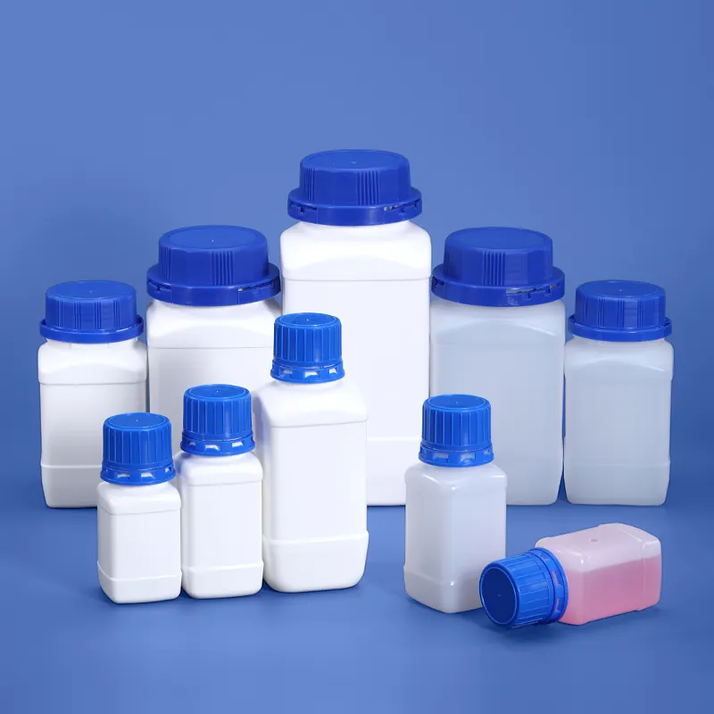 250ml 500ml 1L BPA Free Empty Chemical Liquid Container Leak Proof HDPE Laboratory Reagent Bottles